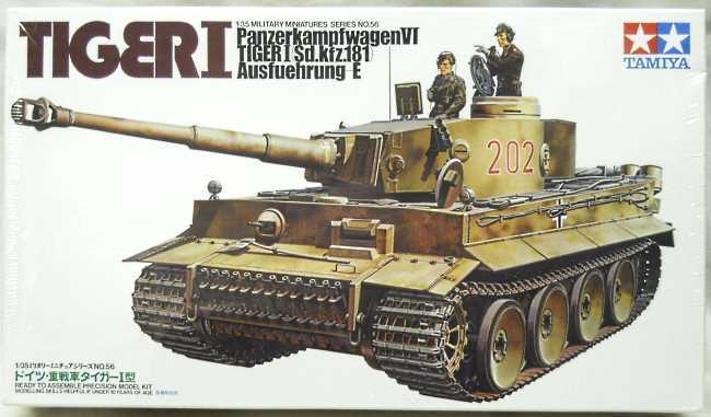 Tamiya 1/35 Panzerkampfwagen VI Tiger I Sd.Kfz. 181, 35056 plastic model kit